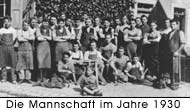 Die Mannschaft im Jahre 1930